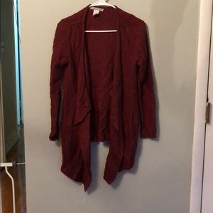 Burgundy Cardigan